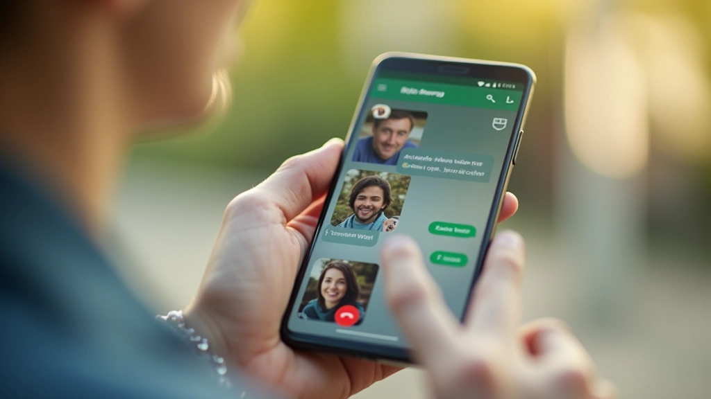 WhatsApp messaging on phone